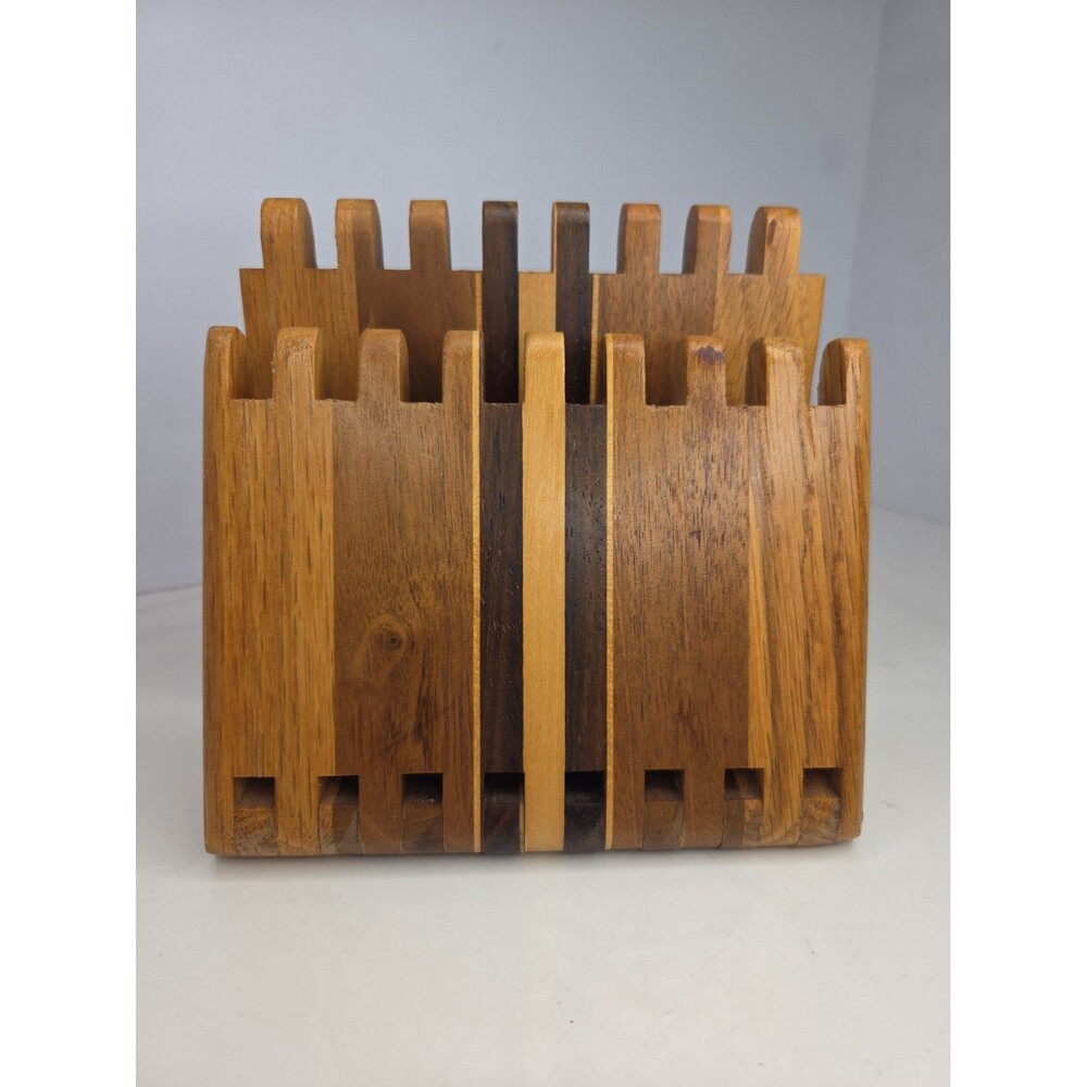 David Levy’s Design Hand Crafted Adjustable Napkin Holder Made Of Teak Wood